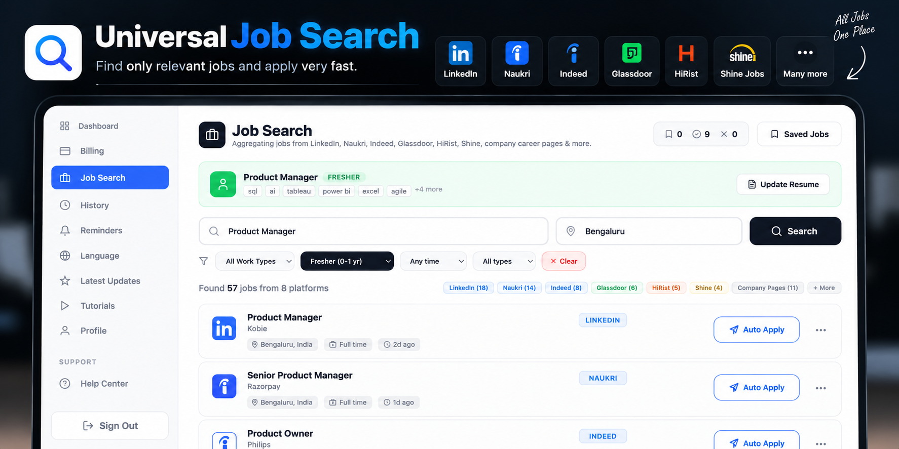 Universal Job Search